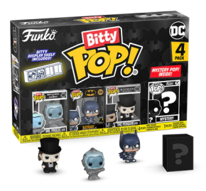 Bitty Funko POP! DC Mr. Freeze, Batman, The Penguin + 1 Mystery