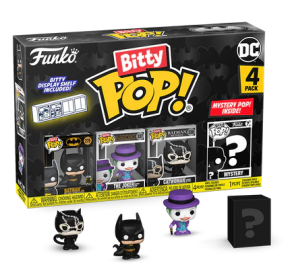 Bitty Funko POP! DC Batman, The Joker, Catwoman + 1 Mystery