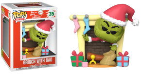 Grinch with bag 35  How the Grinch Stole Christmas Funko POP! Vinyl 