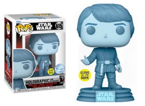 Holographic Luke Skywalker 615 GITD Star Wars Funko POP!
