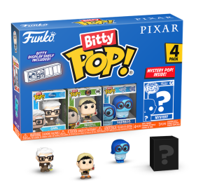 Bitty POP!  PIXAR 4 pack : Carl, Russell, Sadness + 1 tajemniczy