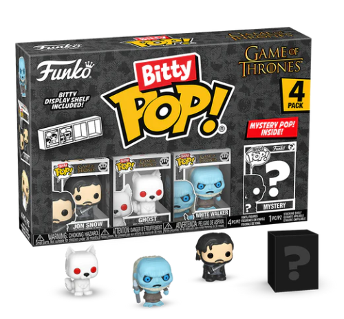 Bitty POP!  Game of Thrones Jon Snow,  Ghost, White Walker + mystery