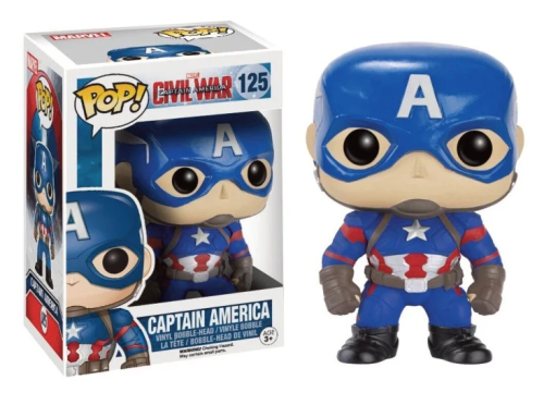 Captain America 125 Civil War Captan America Marvel Funko POP! Vinyl 