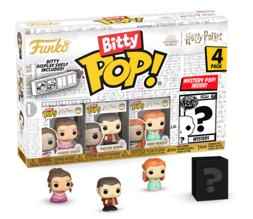Bitty POP! Harry Potter 4 pack : Yule Ball Hermione, Krum, Ginny + 1 tajemniczy
