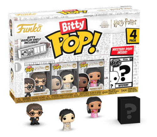 Bitty POP! Harry Potter 4 pack : Yule Ball Harry, Cho, Parvati + 1 tajemniczy