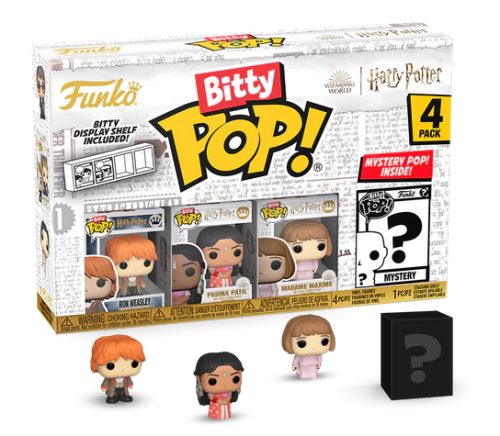 Bitty POP! Harry Potter 4 pack : Yule Ball Ron, Padma, Madame Maxime + 1 tajemniczy
