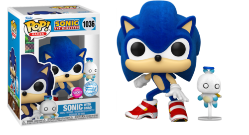 Shadow with Hero Chao 1036 Flocked Sonic the Hedgehog Funko POP! Vinyl  