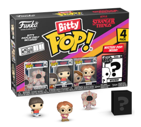 Bitty Funko POP! Stranger Things :  Demogorgon, Will, Barb  + 1 Mystery