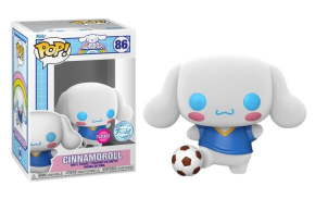 Cinnamoroll with football (Flocked) 86 Sanrio Funko POP! Vinyl