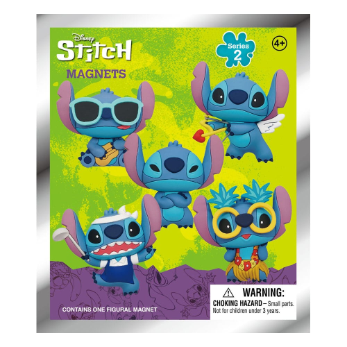 Magnes 3D Stitch Disney serie 2 - Saszetka z losowym magnesem