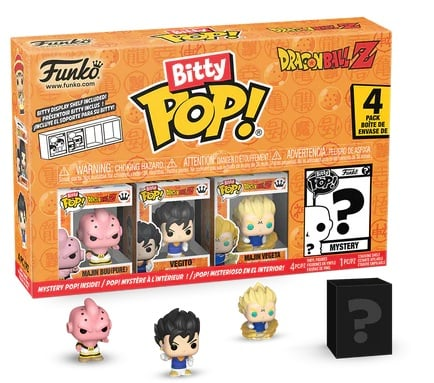 Bitty Funko POP! Dragon Ball Majin Buu Vegito Majin Vegeta + Mystery 
