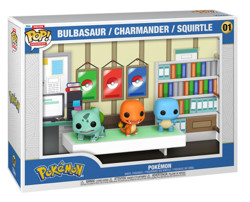 Pokemon:  Moments Deluxe - Starters: Bulbasaur, Charmander, Squirtle 01 Funko POP! Vinyl 