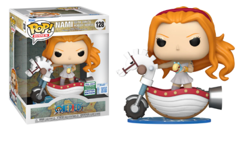 Nami with White Hobby Horse 128 One Piece 2025 Wondrous Convention Funko POP!  