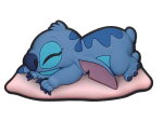 Magnes 3D Stitch sleeping - Disney Soft Touch Magnet 