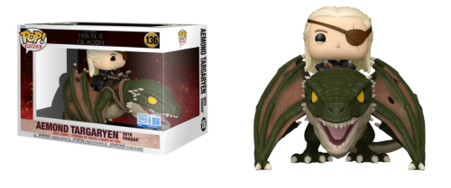 Aemond Targaryen with Vhagar 136 House of The Dragon  Funko POP! Vinyl  