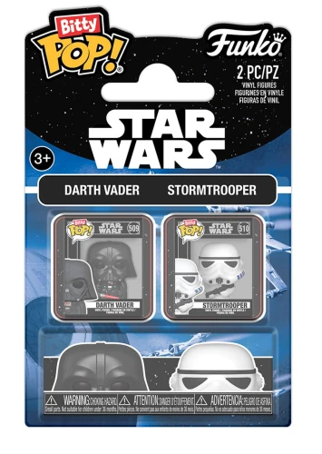 Funko Bitty Pop! 2-pack Disney: Star Wars - Darth Vader & Stormtrooper Vinyl Figures