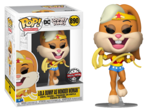Lola Bunny as Wonder Woman 890 Looney Tunes Funko POP! Vinyl 