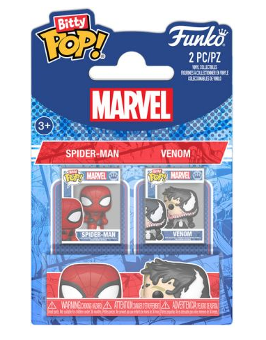 Funko Bitty Pop! 2-pack: Marvel - Spider-Man & Venom Vinyl Figures