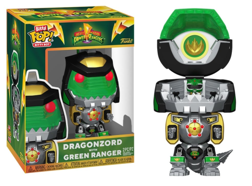 Funko Bitty POP!  - Power Rangers - Bitty Bots - Dragonzord with Green Ranger