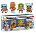 Holiday Gingerbread 4 pack Marvel - Funko  POP! Vinyl