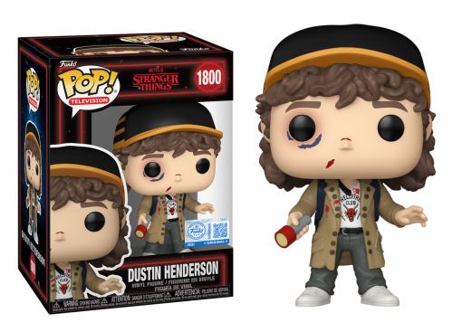 Dustin Henderson (Battle Damaged) 1800 Stranger Things Funko POP! 