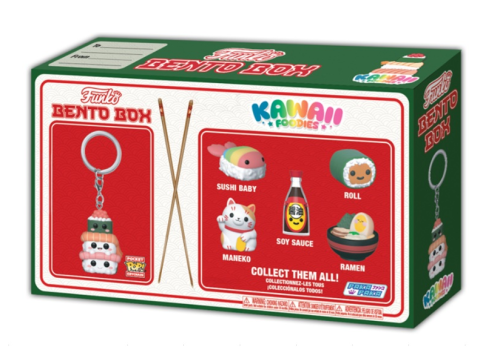 Sushi Stack Brelok + 2 losowe mini Figurki  - BENTO BOX  KAWAII FOODIES Funko POP