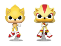 Super Sonic & Shadow (Flocked) 2-Pack Sonic The Hedgehog Funko POP! Vinyl 
