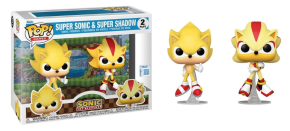 Super Sonic & Shadow (Flocked) 2-Pack Sonic The Hedgehog Funko POP! Vinyl 