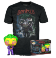 Funko POP & Tee DC : The Joker 480 (blacklight) +  Koszulka XL 