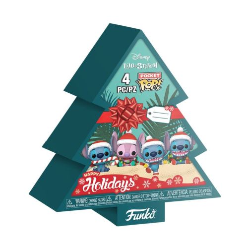 Disney Stitch - Lilo&Stitch Holiday - 4 mini figurki POCKET POP! (4-PACK)  Funko 