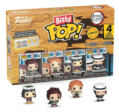 Funko Bitty POP!  Demon Slayer: Tanjiro, Sabito, Makomo + Muzan (1/3) 2,5 cm 