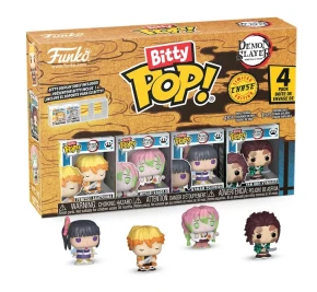 Funko Bitty POP!  Demon Slayer: Zenitsu, Mitsuri, Kanao + Tanjiro Kamado (1/6) 2,5 cm 