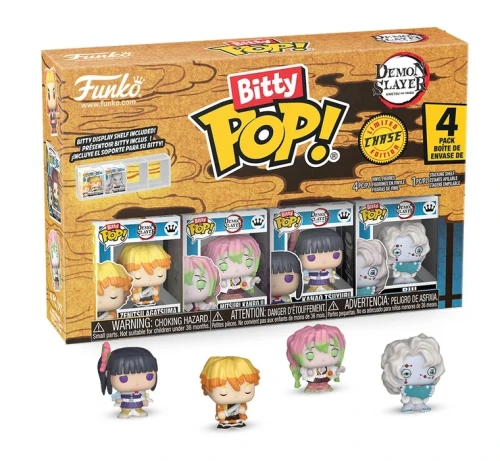 Funko Bitty POP!  Demon Slayer: Zenitsu, Mitsuri, Kanao + Rui (1/6) 2,5 cm 