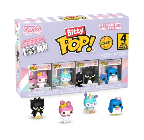 Bitty Funko POP! Sanrio : My Melody, Pochacco, Badtz-Maru, Tuxedosam