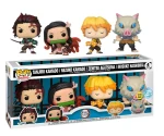 Zenitsu Agatsuma, Tanjiro Kamado, Nezuko Kamado Inosuke Hashibira 4pack Demon Slayer Funko POP! Vinyl   