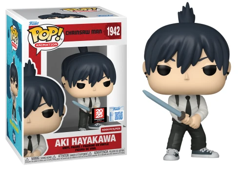 Aki Hayakawa 1942 Chainsaw Man 2025 Expo + Protektor Acrylic  Funko POP! Vinyl  