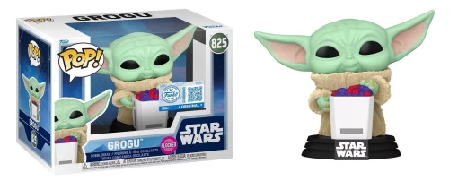 Grogu 825 Flocked Star Wars Funko POP! Vinyl