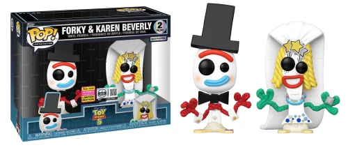 Forky & Karen Beverly 2 pack Summer Convention 2026 w twardym protektorze Toy Story 5 Funko POP! Vinyl 