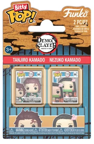 Zestaw 2 figurek Bitty Pop! - Demon Slayer: Tanjiro Kamado & Nezuko Kamado