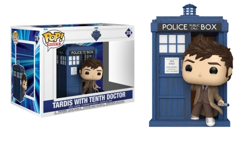 TARDIS with Tenth Doctor 318 Rides Doctor Who Funko POP!