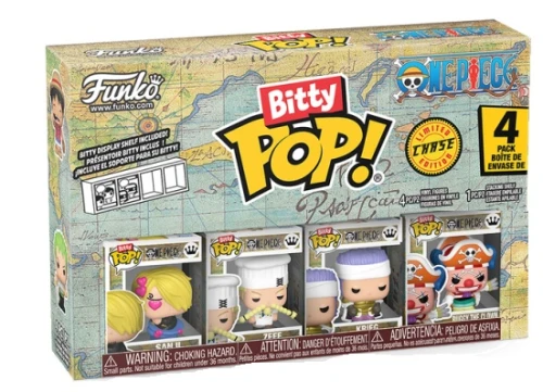 Funko Bitty POP! 4-Pack: One Piece (Sanji, Zeff, Krieg, Buggy)