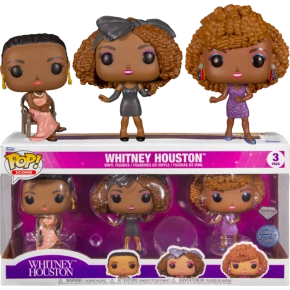 3 pack Whitney Houston Diamond Rocks Funko POP! Vinyl  