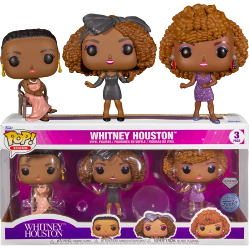 3 pack Whitney Houston Diamond Rocks Funko POP! Vinyl  