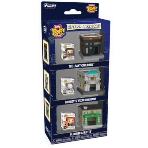 Bitty Pop! Towns: Harry Potter - Diagon Alley 3-Pack Zestaw Figurek