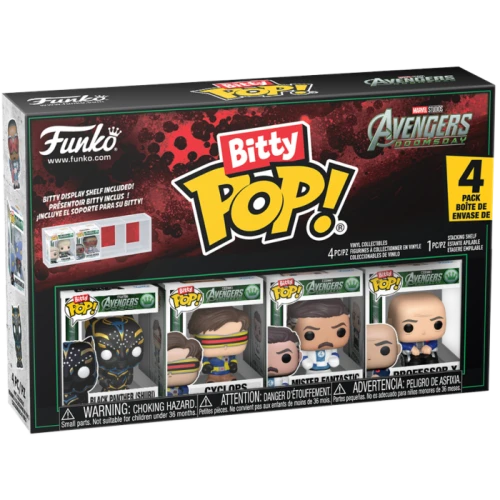 Bitty POP! Marvel Avengers Doomsday Shuri Cyclops Mister Fantastic Professor X