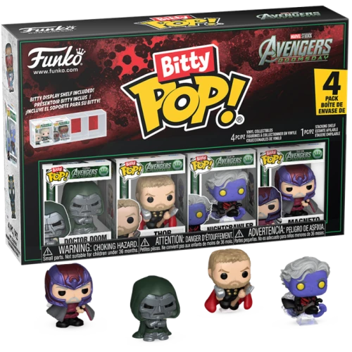 Bitty POP! Marvel Avengers Doomsday Doctor Doom Thor Nightcrawler  Magneto