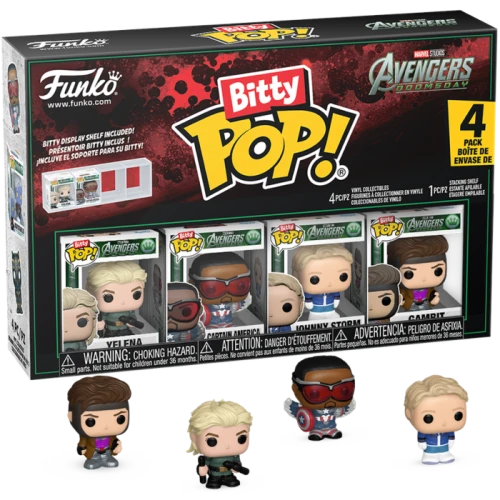 Bitty POP! Marvel Avengers Doomsday Yelena Captain America Johnny Storm Gambit