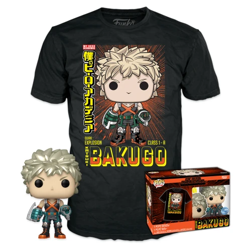 Katsuki Bakugo 249 + Koszulka (  XL )  My Hero Academia Funko POP & Tee