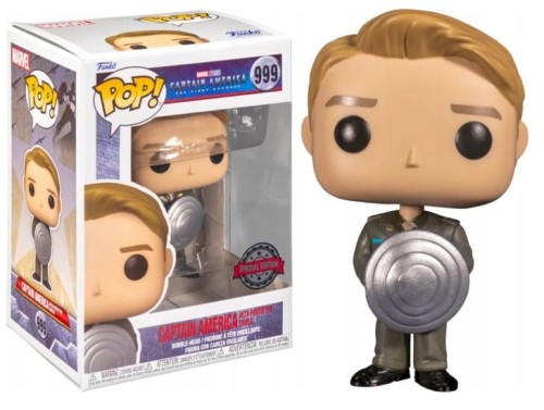 Captain America with prototype shield 999 excl. Marvel  Funko POP! Vinyl 