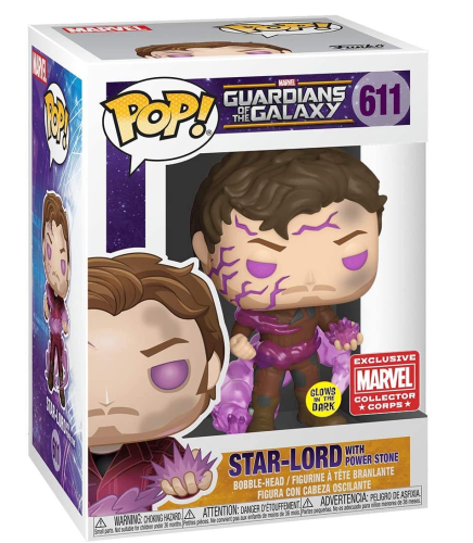 Star-Lord with power stone 611 Gitd Marvel Guardians of the Galaxy Funko POP! Vinyl   